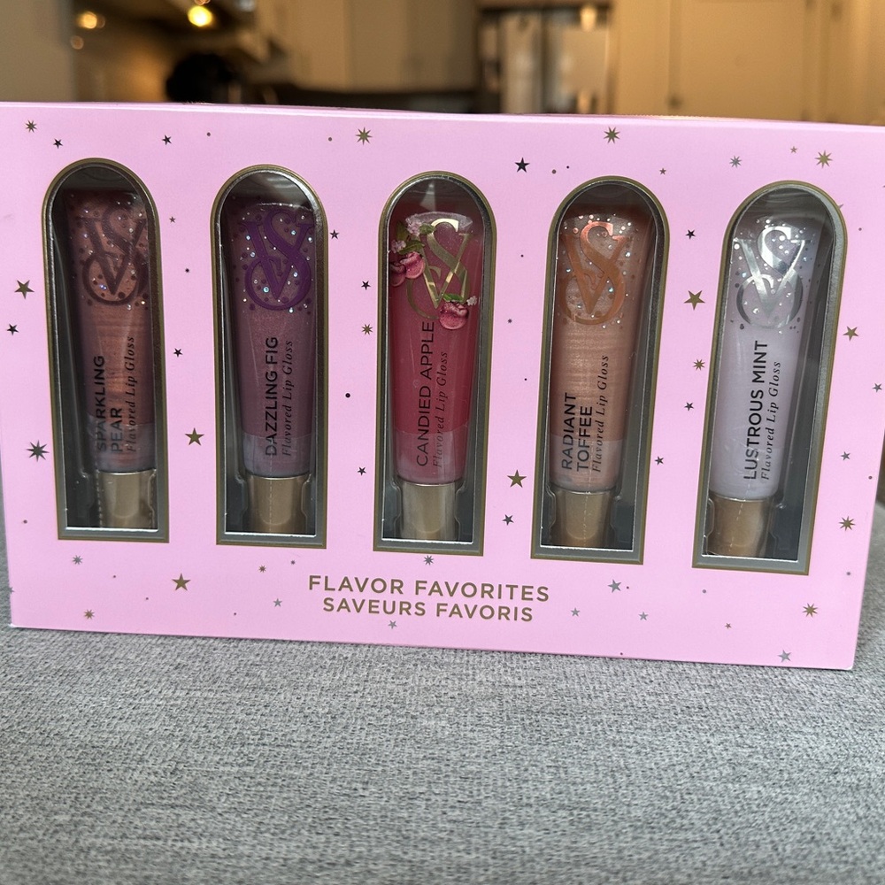 Victoria's Secret Lip Gloss Set - Plum, Berry, Apple, Nude, Mint